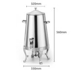 3-SOGA 2X Stainless Steel 13L Juicer Water Milk Coffee Pump Beverage Drinking Utensils
