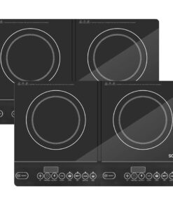 1-SOGA 2X Cooktop Portable Induction LED Electric Double Duo Hot Plate Burners Cooktop Stove
