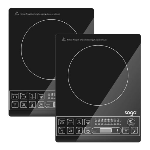 1-SOGA 2X Cooktop Electric Smart Induction Cook Top Portable Kitchen Cooker Cookware