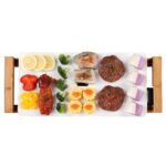 1-SOGA Electric Ceramic BBQ Grill Non-stick Surface Hot Plate for Indoor & Outdoor White