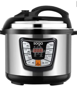 1-SOGA Stainless Steel Electric Pressure Cooker 8L Nonstick 1600W