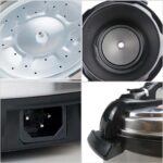 6-SOGA Stainless Steel Electric Pressure Cooker 8L Nonstick 1600W