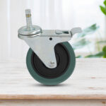 4-SOGA 2X 4" Heavy Duty Polyurethane Swivel Castor Brake Wheels
