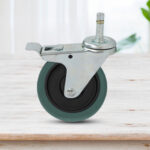 5-SOGA 2X 4" Heavy Duty Polyurethane Swivel Castor Brake Wheels