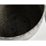 7-SOGA 32cm Rock Grey Round Resin Plant Flower Pot in Cement Pattern Planter Cachepot for Indoor Home Office