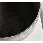 7-SOGA 32cm Weathered Grey Round Resin Plant Flower Pot in Cement Pattern Planter Cachepot for Indoor Home Office
