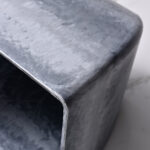5-SOGA 27cm Weathered Grey Square Resin Plant Flower Pot in Cement Pattern Planter Cachepot for Indoor Home Office