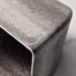 6-SOGA 32cm Rock Grey Square Resin Plant Flower Pot in Cement Pattern Planter Cachepot for Indoor Home Office