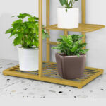 7-SOGA 7 Tier 8 Pots Gold Metal Plant Stand Flowerpot Display Shelf Rack Indoor Home Office Decor