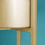 6-SOGA 30CM Gold Metal Plant Stand with Flower Pot Holder Corner Shelving Rack Indoor Display
