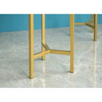 8-SOGA 30CM Gold Metal Plant Stand with Flower Pot Holder Corner Shelving Rack Indoor Display