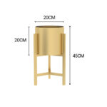 2-SOGA 4X 45CM Gold Metal Plant Stand with Flower Pot Holder Corner Shelving Rack Indoor Display