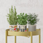 7-SOGA 2 Layer 50cm Gold Metal Plant Stand Flower Pot Holder Corner Shelving Rack Indoor Display