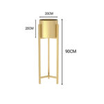 2-SOGA 4X 90cm Gold Metal Plant Stand with Flower Pot Holder Corner Shelving Rack Indoor Display