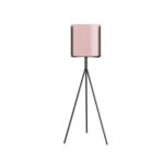 1-SOGA 80cm Tripod Flower Pot Plant Stand with Pink Flowerpot Holder Rack Indoor Display