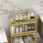 4-SOGA 2X 3 Tier Rectangular Bathroom Shelf Multifunctional Storage Display Rack Organiser