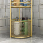 5-SOGA 2X 3 Tier Bathroom Freestanding Storage Shelf Multifunctional Display Rack Organiser with Basket