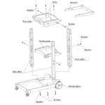 8-SOGA 3 Tier Multifunction Janitor Cleaning Waste Cart Trolley and Waterproof Bag