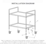 8-SOGA 4 Tier 860x540x1170 Stainless Steel Kitchen Dining Food Cart Trolley Utility