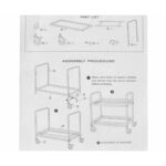 8-SOGA 2X 2 Tier 75x40x84cm Stainless Steel Drink Wine Food Utility Cart Small