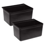 1-SOGA 2X Small Food Trolley Utility Cart Waste Storage Bin