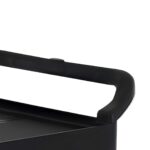 5-SOGA 2X 2 Tier Food Trolley Portable Kitchen Cart Multifunctional Big Utility Service with wheels 845x430x940mm Black