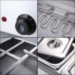 5-SOGA Stainless Steel 4 X 1/2 GN Pan Electric Bain-Marie Food Warmer with Lid