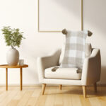 4-SOGA 2X 35CM Pillow Lumbar Cover Decorative Plaid Farmhouse Cushion Throw Pillow
