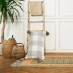 5-SOGA 2X 35CM Pillow Lumbar Cover Decorative Plaid Farmhouse Cushion Throw Pillow