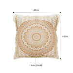 2-SOGA 50cm Pillow Cover Moon Decor Cotton Decorative Throw Pillow