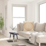 7-SOGA 50cm Pillow Cover Moon Decor Cotton Decorative Throw Pillow