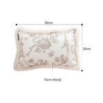 2-SOGA 35CM Light luxury Retro Pillow French Style Cover Case Cushion Throw Pillow