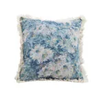 1-SOGA 50cm Oil Painting Shabby Chic Style Handmade Full Floral Needlepoint Throw Pillow