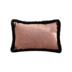1-SOGA 35cm Mid-century Style Raised Embroidery Texture Edged Lumbar Throw  Pillow