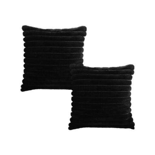 1-SOGA 2X 50cm Medieval-style Raised Pattern Fringed Lumbar Throw Pillow