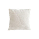 1-SOGA 50cm Beige Internet Celebrity 3D Arched Raised Pattern Throw Pillow