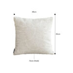 2-SOGA 50cm Gray Pillow Basic Square Stylish Geometric Plush Solid Decorative Covers Throw Pillow