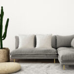 6-SOGA 50cm Gray Pillow Basic Square Stylish Geometric Plush Solid Decorative Covers Throw Pillow