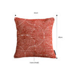 2-SOGA 50Cm Red Oversized Pillow Perfect Cinnabar Outdoor/Indoor Lumbar Throw Pillow