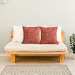 4-SOGA 50Cm Red Oversized Pillow Perfect Cinnabar Outdoor/Indoor Lumbar Throw Pillow