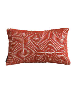 1-SOGA 30cm Cinnabar Pillow Perfect Burnt Indoor/Outdoor Corded ThrowRed Set Lumbar Throw Pillow