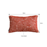 2-SOGA 2X 30cm Cinnabar Pillow Perfect Burnt Indoor/Outdoor Corded Throw Red Set Lumbar Throw Pillow