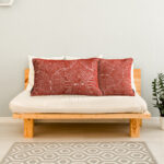 4-SOGA 2X 30cm Cinnabar Pillow Perfect Burnt Indoor/Outdoor Corded Throw Red Set Lumbar Throw Pillow