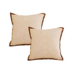 1-SOGA 2X 50cm Vintage Cover Square Decorative Beautiful with Polyester Made Throw Pillow