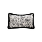 1-SOGA 35cm Elegant Decorative Luxury Victorian Rose French Embroidery Throw Pillow