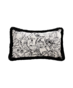 1-SOGA 35cm Elegant Decorative Luxury Victorian Rose French Embroidery Throw Pillow