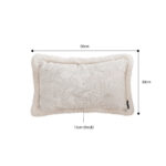 2-SOGA 2X 30cm Romantic French Mosley Jacquard Pillow French Jungle Jacquard Raw Edge Waist Throw  Pillow