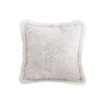 1-SOGA 45cm Pillow Cover French Jacquard Woven France Peony Floral Made Throw Pillow