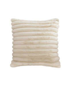 1-SOGA 45cm Fur Faux Rabbit Soft Decorative Covers Pack Cover Plush Off White Throw Pillow