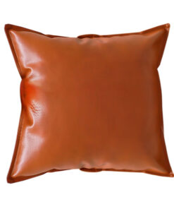 1-SOGA 45cm Light Luxury Urban Simulated Leather Wide Edge Throw Pillow